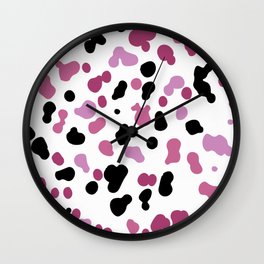 Colored Dalmatian 7 Wall Clock