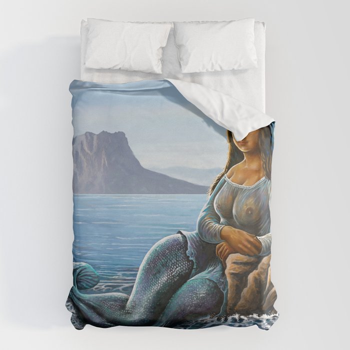 Monalisa Mermaid Duvet Cover by Anthony Mwangi - Fine Art America