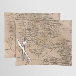 Vintage Northern Europe Map Placemat