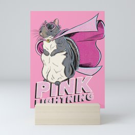 Little Thumbelina Girl: Pink Lightning Ready for Adventure! Mini Art Print