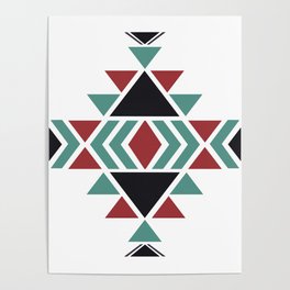 Southwest Navajo Indian Abstract Pattern Poster