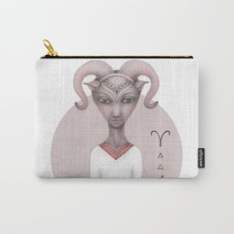 aries astro portrait Carry-All Pouch