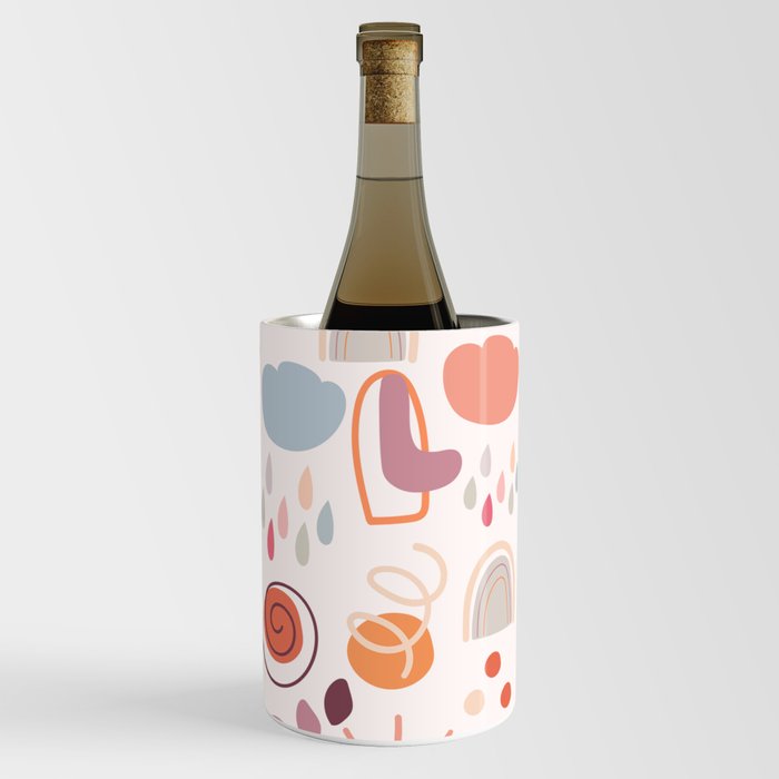 Bohemian Pastel Abstract Wine Chiller