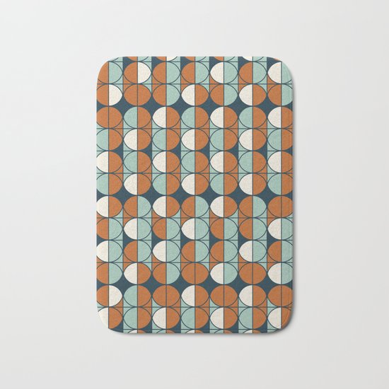Retro pattern Bath Mat