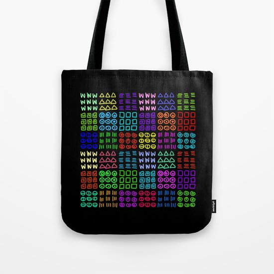 Aztec Wannabe (Black) Tote Bag