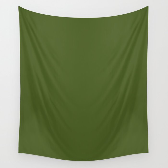 Dark Moss Green - solid color Wandbehang