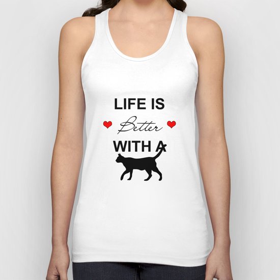 cat Unisex Tank Top
