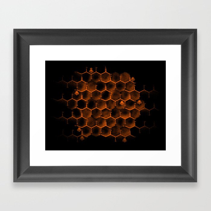 Glucose Hive Framed Art Print