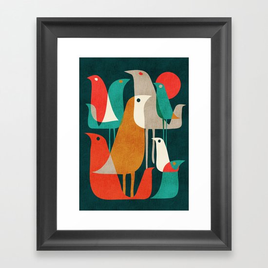 Flock of Birds Framed Art Print
