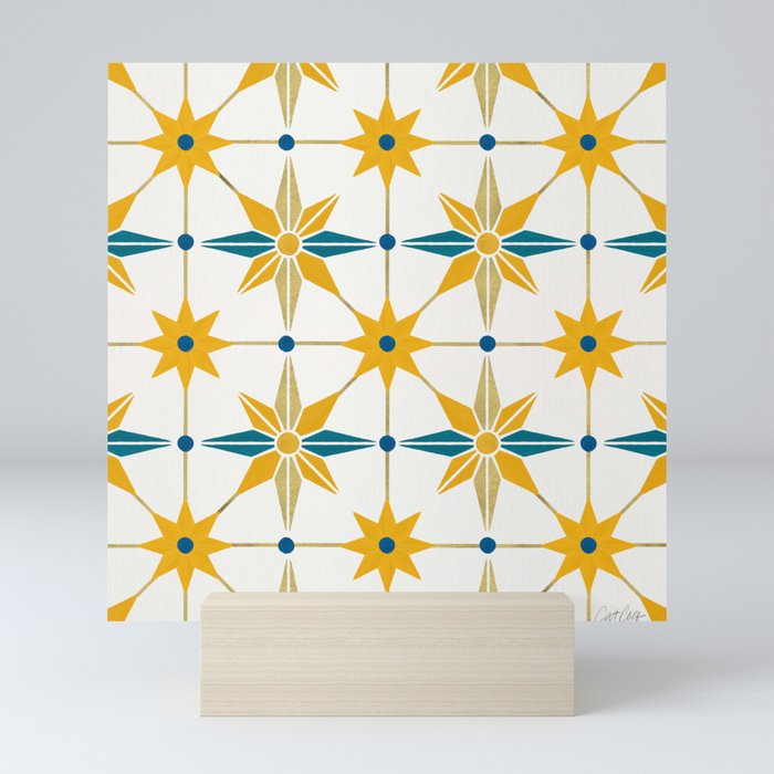 Starburst Mosaic – Marigold Mini Art Print