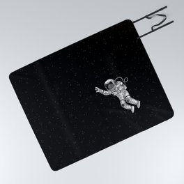 Astronaut in the outer space Picnic Blanket