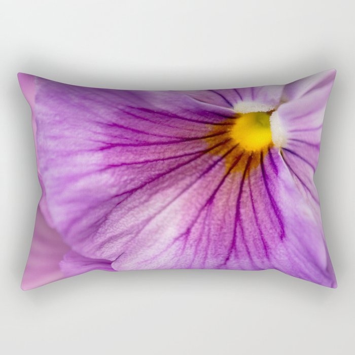 Purple Pansy Flower Close-up #decor #society6 #buyart Rectangular Pillow