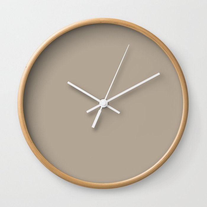 Perfect Khaki Wall Clock