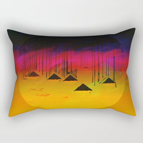 Pink Horizon / Archipelago 24-01-17 Rectangular Pillow