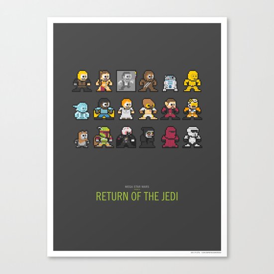 Mega Star Wars: Episode IV - Return of the Jedi Canvas Print
