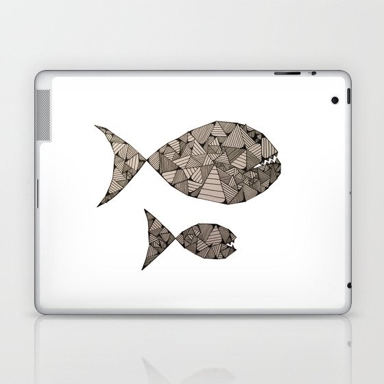 big fish small fish Laptop & iPad Skin