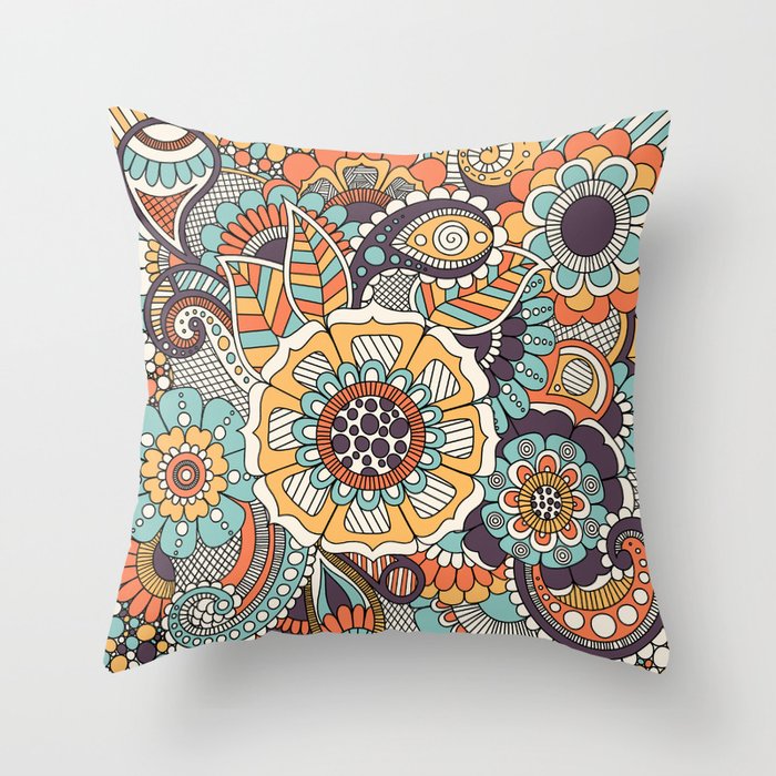 decoratively flower pillows for living rooms