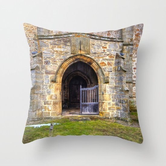 Holy Trinity Church, Wensley Throw Pillow