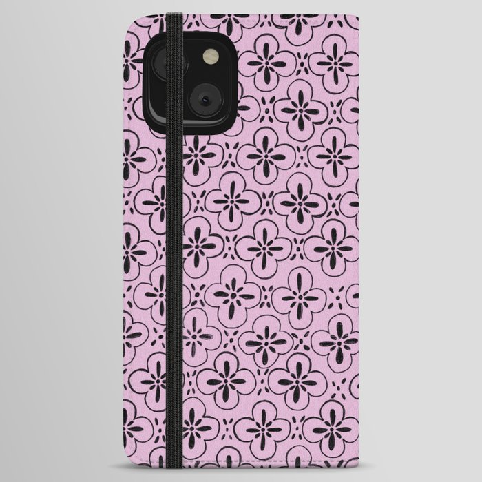 Purple Tiles iPhone Wallet Case