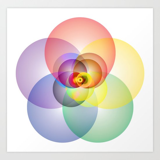 Colored Circles Art Print