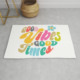 Good Vibes Quote Rug