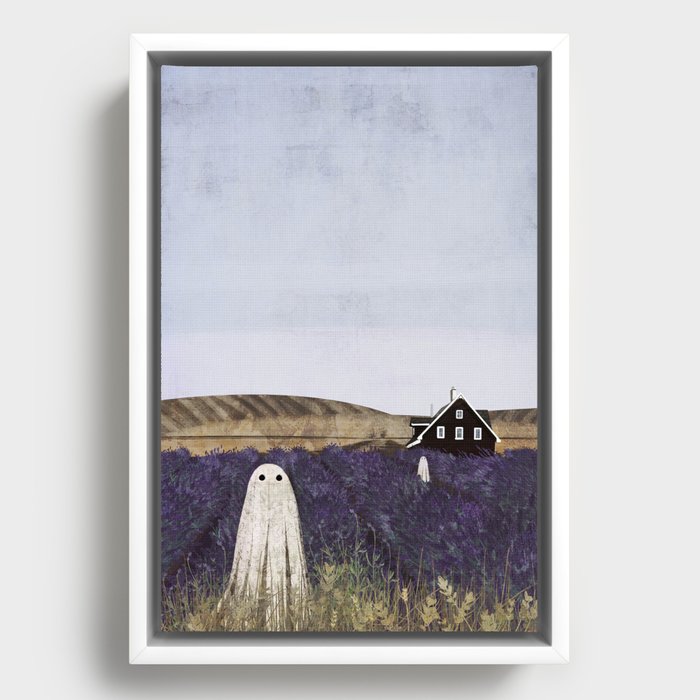 Lavender Fields Framed Canvas