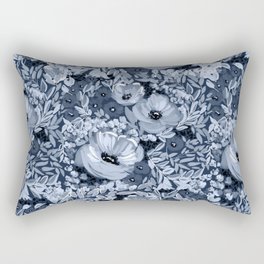 Midnight Blooms Rectangular Pillow