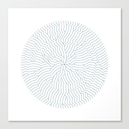 #366 The nautilus fracture – Geometry Daily Canvas Print