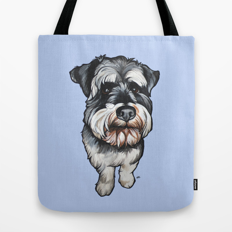 schnauzer tote bag