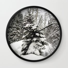 Carol M Highsmith - Snowy Pine Trees Wall Clock