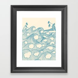 Waves Framed Art Print