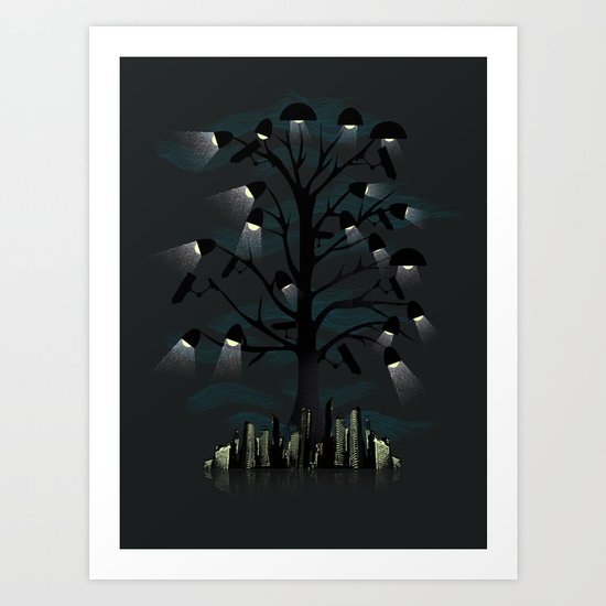 Goodnight City Art Print