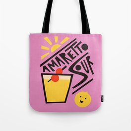 Amaretto Sour Cocktail Tote Bag | Purple, Graphicdesign, Midcentury, Entryway, Alcohol, Cocktail, Lemon, Sunshine, Curated, Sun 