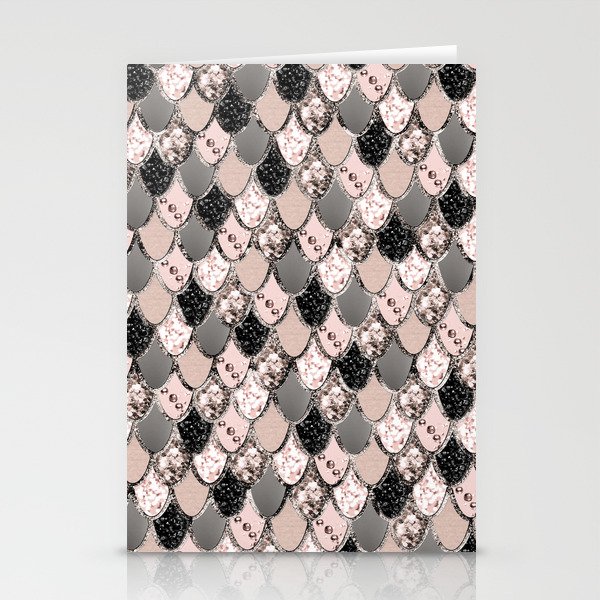 Rose Gold Blush Mermaid Princess Glitter Scales 1 Shiny Decor
