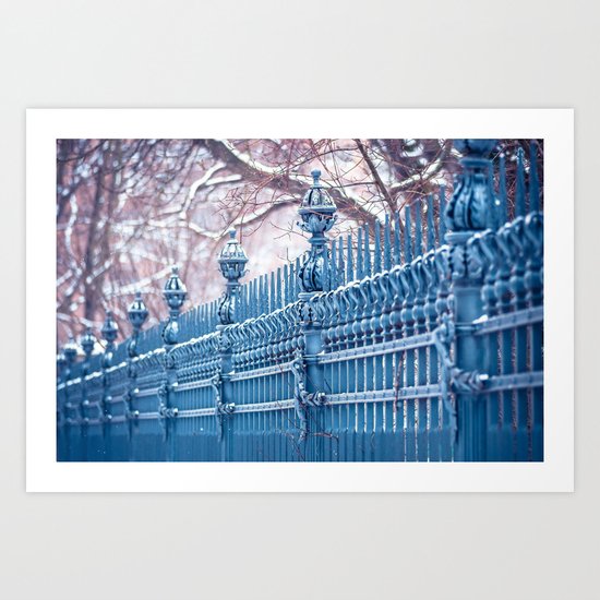 Fences in a row, fences in a row... Art Print