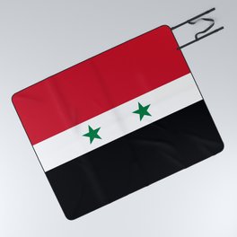 Syrian flag - may PEACE prevail Picnic Blanket