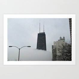John Hancock Center in the Fog Art Print | Photo 
