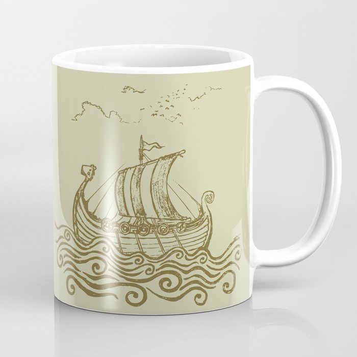 Viking Ship Coffee Mug By Ikarpov Society6