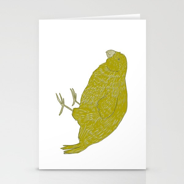 Kakapo Says Hello! Stationery Cards