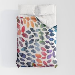 Colorful Painted Drops Comforter