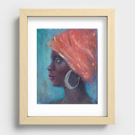 Noble Strength African Woman Recessed Framed Print