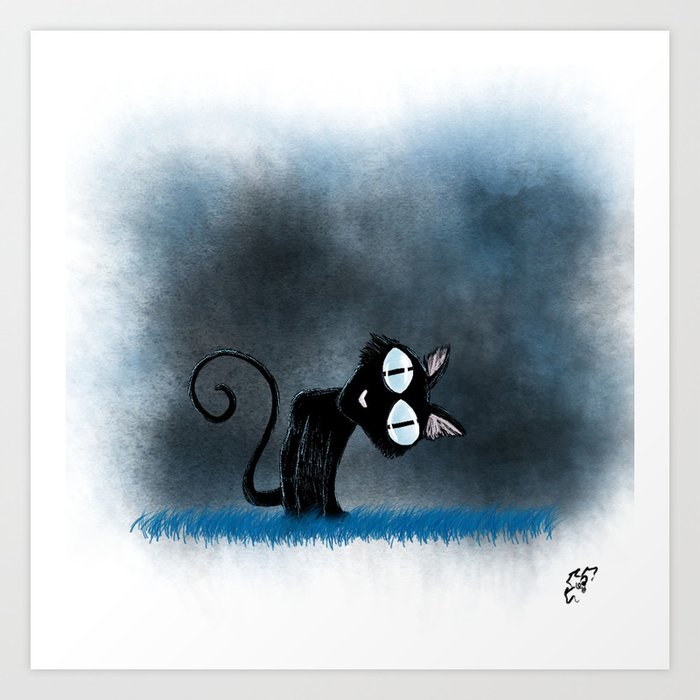 Coraline Wuss Puss Art Print By Hollydoesart Society6