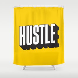 Hustle Pop Art Shower Curtain