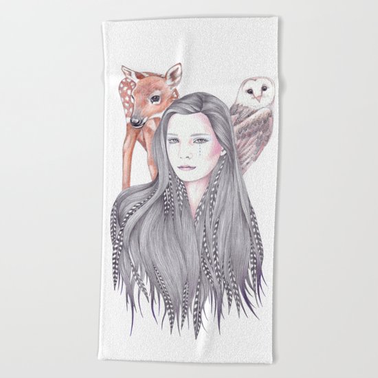 Forest Allies Beach Towel