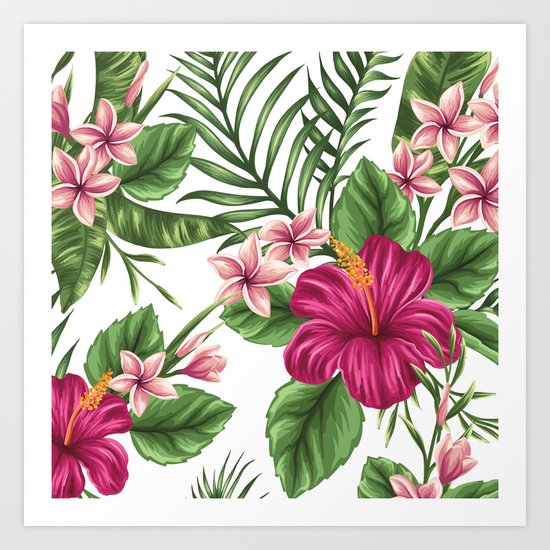 FLORAL PATTERN 9 Art Print