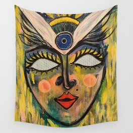 Abstract Painting of a Magical Woman Wall Tapestry