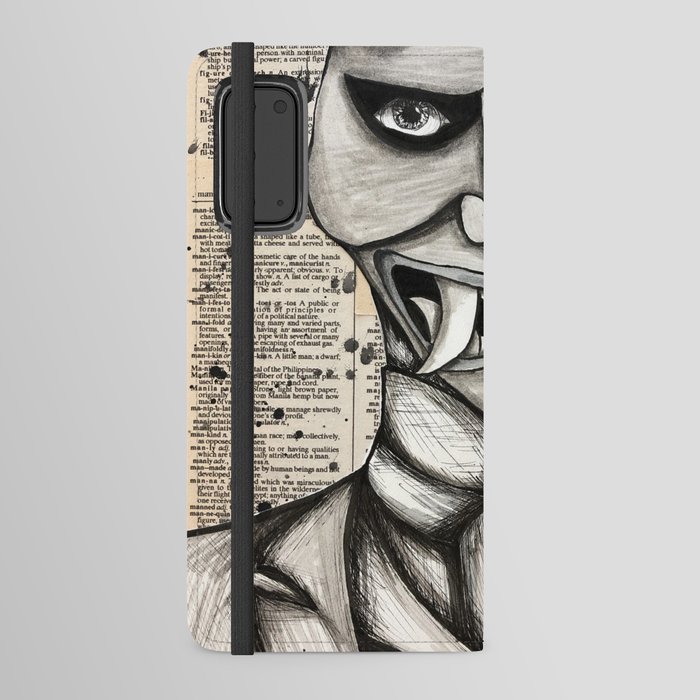 The Gentleman Kabuki Ghost  Android Wallet Case