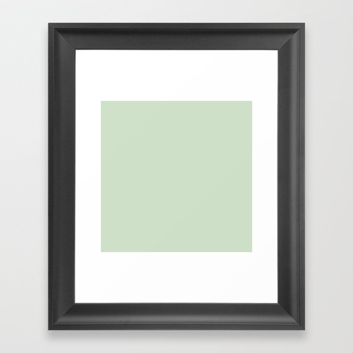 Endive Green Framed Art Print
