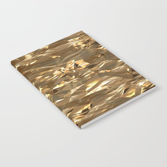 Golden Crinkle Notebook