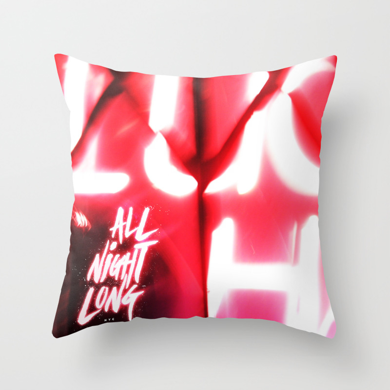 All Night Long Nyc Throw Pillow By Linco7n Society6